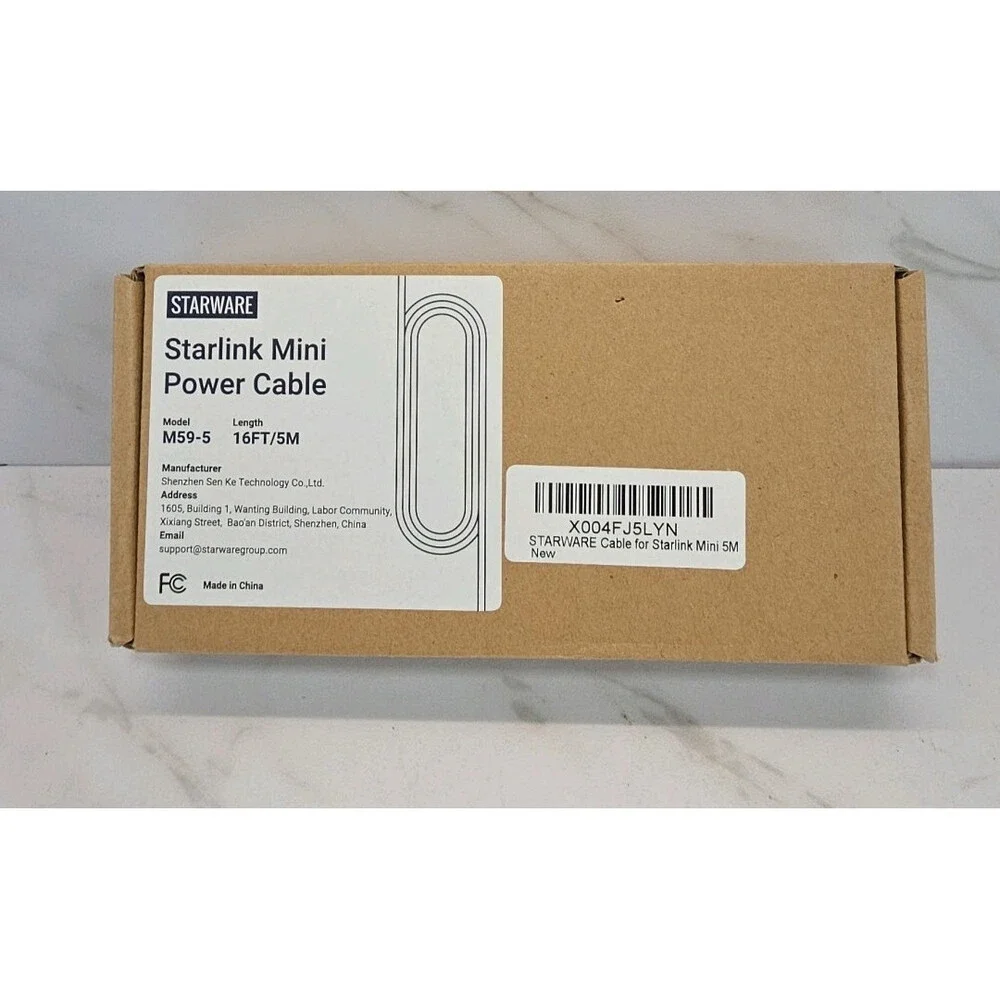 Starlink Mini Power Cable Waterproof‎ DC Extension Cord✨16Ft✨US Seller